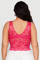 Womens Plus Lace Sweetheart Cami, 2X