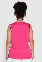 Womens Plus Graphic Basketball Jersey,