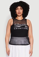 Womens Plus Queen 08 Original Champions Tank Top,