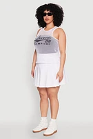Womens Plus Size Queen 08 Original Champions Tank Top, White, Size 4X