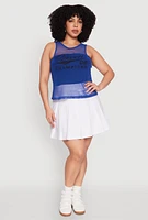 Womens Plus Size Queen 08 Original Champions Tank Top, Blue, Size 1X