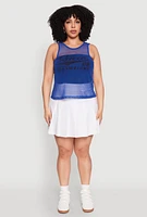 Womens Plus Size Queen 08 Original Champions Tank Top, Blue, Size 1X