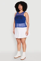Womens Plus Size Queen 08 Original Champions Tank Top, Blue, Size 1X