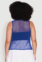 Womens Plus Size Queen 08 Original Champions Tank Top, Blue, Size 1X