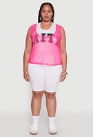 Womens Plus Size Faith Graphic Lined Tank Top, Multi, Size 3X