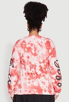 Womens Plus Size Mineral Wash Boss Graphic Sweatshirt, Multi, Size 1X