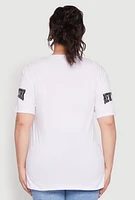Womens Plus Size New York Graphic Tee, White, Size 3X