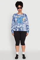 Womens Plus Mineral Wash Only One You Graphic Sweatshirt,