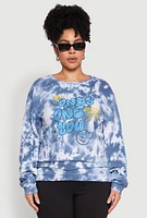 Womens Plus Mineral Wash Only One You Graphic Sweatshirt,