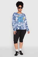 Womens Plus Mineral Wash Only One You Graphic Sweatshirt,