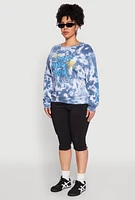 Womens Plus Mineral Wash Only One You Graphic Sweatshirt,