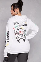 Womens Plus Size Endless Blessings Graphic Pullover Hoodie, White, Size 2X