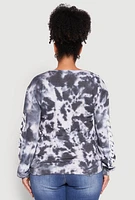 Womens Plus Size Mineral Wash Riders Graphic Sweatshirt, Multi, Size 2X