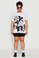Womens Plus Size Assorted Women Graphic Tee, White, Size 1X
