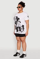 Womens Plus Size Assorted Women Graphic Tee, White, Size 1X
