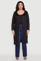 Womens Plus Side Slit Duster,