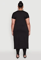 Womens Plus Nope Not Today Maxi Top,