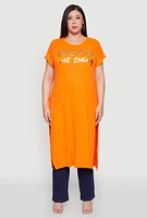 Womens Plus Nope Not Today Maxi Top,