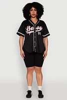 Womens Plus Boss 94 Baseball Jersey, 3X