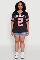 Womens Plus Brooklyn 2 Football Jersey,