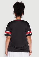 Womens Plus Love 17 Football Jersey,