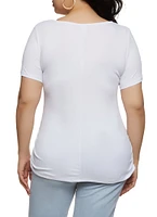 Womens Plus Size Im Not Perfect But Im Limited Edition Top, White, Size 3X