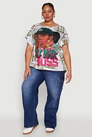 Womens Plus Size Self Made Graphic Tee, Multi, Size 1X