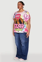 Womens Plus Size Slay All Day Graphic Tee, Multi, Size 2X