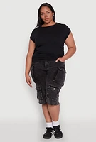 Womens Plus Side Ruched Tee,
