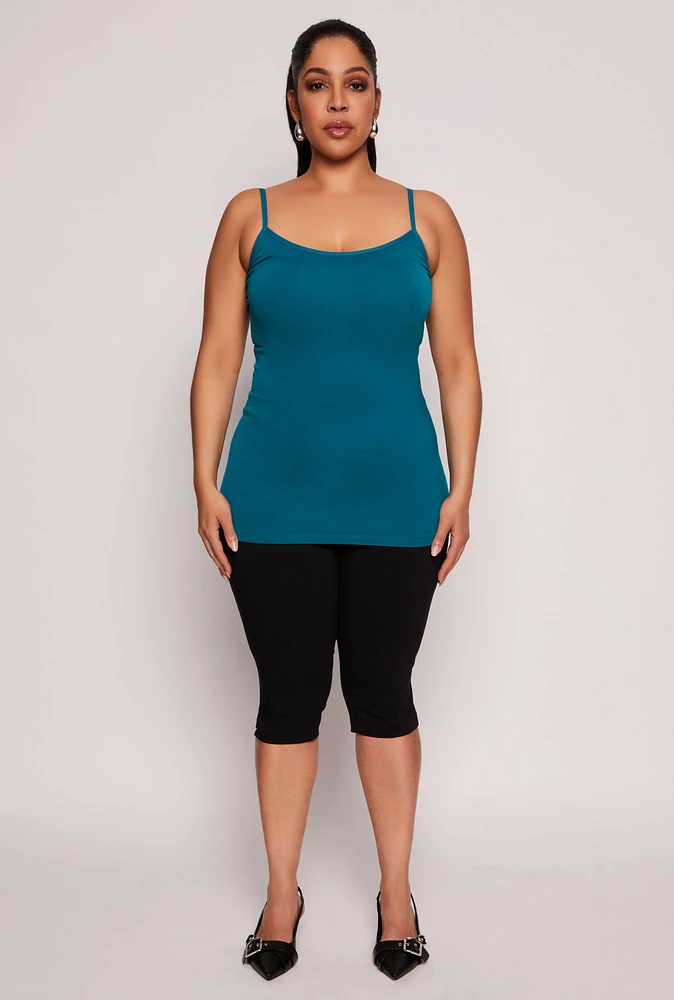 Womens Plus Basic Seamless Cami, 1X