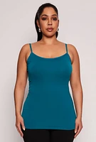 Womens Plus Basic Seamless Cami, 1X