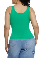 Womens Plus Sleeveless Seamless Tank Top,