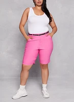 Womens Plus Size Scoop Back Tank Top, White, Size 2X-3X