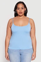 Womens Plus Double Layered Cami,