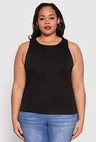 Womens Plus Double Layer Tank Top,