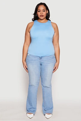 Womens Plus Double Layer Tank Top,