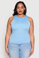 Womens Plus Double Layer Tank Top,