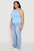Womens Plus Double Layer Tank Top,