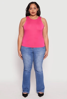 Womens Plus Double Layer Tank Top,