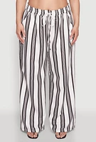 Womens Plus Spoon Jeans Drawstring Palazzo Pants, Multi,