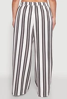 Womens Plus Spoon Jeans Drawstring Palazzo Pants, Multi,