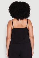 Womens Plus Airy Tiered Cami,