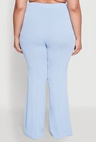 Womens Plus Shadow Stripe Flared Pants,
