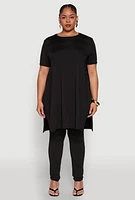 Womens Plus Daisy High Waist Leggings, 2X