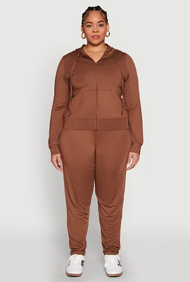 Womens Plus Daisy Drawstring Waist Joggers,