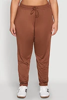 Womens Plus Daisy Drawstring Waist Joggers,