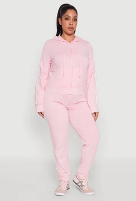 Womens Plus Daisy Varsity Stripe Drawstring Joggers,