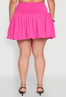 Womens Plus Crepe Knit Bubble Skirt, 3X