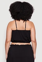 Womens Plus Almost Famous Cropped Cami, 1X