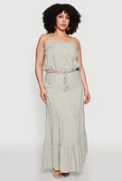 Womens Plus Almost Famous Cropped Cami, 1X